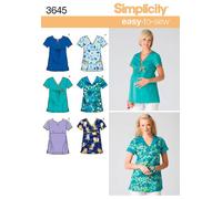 Simplicity 3645 Patron de couture pour femme H5 (36-8-10-12-14)
