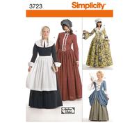 Simplicity 3723 Femmes Quaker Pèlerin Settler Couture Motif Tailles 6-12 & 14-22