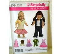Simplicity 3764 18 Doll Clothes Pattern By Robin Greenwood G