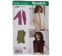 Simplicity 8218 Easy-to-Sew Vestes et Gilet pour Femme, Blanc