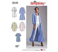 Simplicity 8546.H5- Robe de Chemise pour Femme Taille 16-21