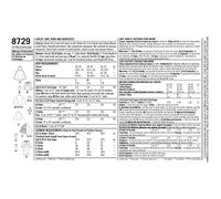 Simplicity 8729Pattern 8729 Costume cape pour enfant en papier, blanc, A (S-M-L)