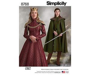 Simplicity 8768 Patron de couture pour robe de cosplay fantaisie Tailles 14-22