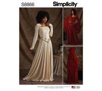 Simplicity 8866 Femmes/Petite Costumes Couture Motif Taille 8-14 & 16-24 Cosplay