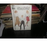 Simplicity 8869 Sewing Pattern Lined Skirts and Pants with Top Stitching, Yokes, Side Slant Pockets Slim or Flared Options or Leg Slant Calf Seaming Interest Options