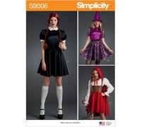 Simplicity S9006 Patron de couture pour costumes d'Halloween, papier, blanc, divers
