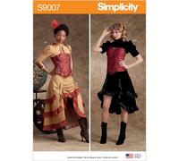 Simplicity S9007 Patron de couture pour costumes Steampunk pour femme, papier, blanc, divers