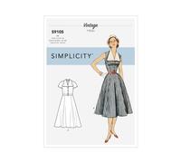 Simplicity 9105 Femmes Robes Vintage 1950's Tailles 6-14 & 16-24 Skill: Moyen