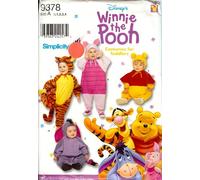 Simplicity 9378 Winnie The Pooh Costumes for Toddlers
