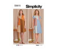 Simplicity 9615 Femmes Pull Robes Couture Motif TAILLES XS - XL Skill: Facile