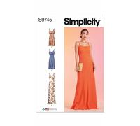 Simplicity 9745 Femmes Slip Robes Couture Motif Taille 8 - 16 & 18 - 26