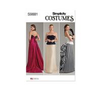 Simplicity 9881 Femmes Costume Jupes Couture Motif Tailles 6-16 Skill: Moyen