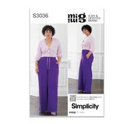 SIMPLICITY Mimi G Style SS3036K5 Patron de couture Pantalon pour femme Taille 36/38/40/42/44