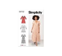 SIMPLICITY SS9702Y5 Robe Empire pour femme Y5 (46-48-50-52-54)