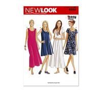 Simplicity New Look NL6352 Patron de Couture Robes 4 Looks Multicolore Taille 36-46