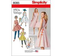 Patron Simplicity 8085 Robe vintage femme(...) -