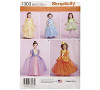 Simplicity Patron de Couture 1303 : Costumes d'oddlers et Enfants, Taille Papier, Blanc, BB (3-4-5-6)