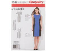 Simplicity Patron de Couture 1586 Taille AA Robe ajustée pour Femme