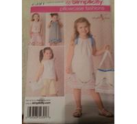 Simplicity Patron de Couture 2391 Taie d'oreiller Vintage pour Enfant Motif A 3-4-5-6-7-8