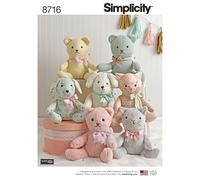 Simplicity Patron de couture 8716 Toys OS (taille unique)