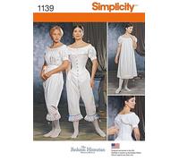 Simplicity Patron de couture pour femme, costume historique 1139, sous-vêtements