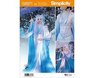 SIMPLICITY Patron de couture S8971 Costume fantaisie pour femme, papier, blanc, divers