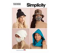 Simplicity Patron de couture S9368 Ensemble chapeau et masque, écharpe à capuche Infinity et masque