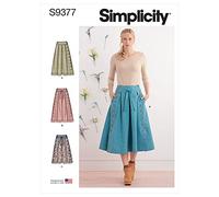 Simplicity Patron de couture S9377 Jupes évasées pour femme en deux longueurs