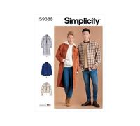Simplicity Patron de couture S9388 Veste chemise unisexe