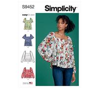 Simplicity Patron de couture S9452 - Hauts pour femme du 34 au 52 FR