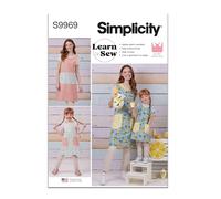 SIMPLICITY Patron de couture SS9969A Tablier réversible pour enfant et femme