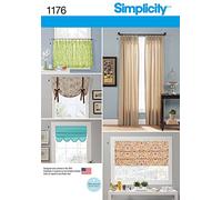 Simplicity Patrons de couture 1176 pour fenêtres Taille OS