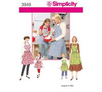 Simplicity Patrons de Couture pour Tablier Assorti pour Enfants et Adultes, Tailles S à L