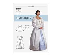 SIMPLICITY Patrons de couture S9090 pour costume historique pour femme, tailles 42-46-48-50, R5