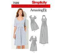 Simplicity S7599.BB Patron de Couture Robe Femme