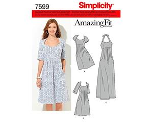 Simplicity S7599.BB Patron de Couture Robe Femme