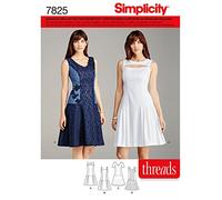 Simplicity S7825.U5 Patron de Couture Robe Papier, Blanc, 21 x 15 x 1 cm