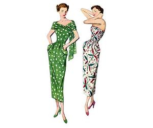 Simplicity S8876 Patron de couture pour femme Robe et étole vintage Papier Blanc