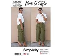Simplicity S8889 Patron de couture pour chemise et pantalon large pour femme par Mimi G Style (U5 (44-46-48-50-52)