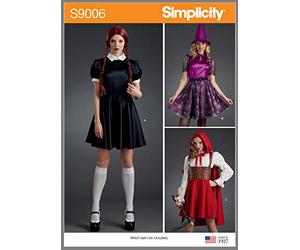 Simplicity S9006 Patron de couture pour costumes d'Halloween, papier, blanc, divers