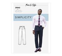 Simplicity S9043AA Patron de couture pour homme en papier, couleurs différentes AA (34-36-38-40-42)