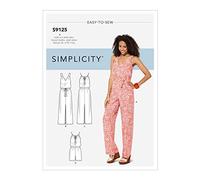 Simplicity S9125 Patron de Couture, Papier, Blanc, A (XXS-XS-S-M-L-XL-XXL)