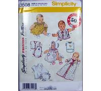 Simplicity Sewing Pattern 3508 Babies' Layette Outfits Accessories Vintage '50s Style Reproduction