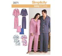 Simplicity Sewing Pattern 3971 BB Plus Taille Pyjama