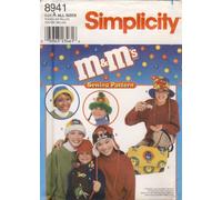 Simplicity Sewing Pattern 8941 - Use to Make - M & Ms Fleece Items - Hats, scarf, bag