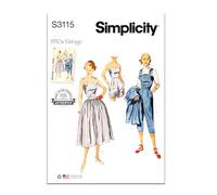 SIMPLICITY SS3115U5 Patron de couture pour combinaison de jeu deux pièces pour femme avec jupe U5 (44-46-48-50-52)