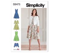Simplicity Patron SS9473H5 Robe pour femme H5 (34-38-38-40-42)