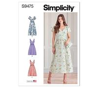 Simplicity Patron Robe SS9475H5 pour femme H5 (34-36-38-40-42)