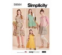 Simplicity SS9564A Tablier pour femme Taille XS à S à XL
