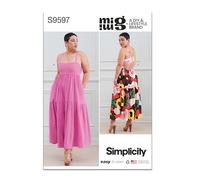 Simplicity SS9597H5 Robe pour femme Taille 5 34-38-40-42